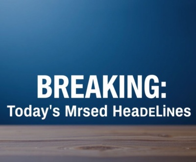 Breaking: Today's Must-Read Headlines