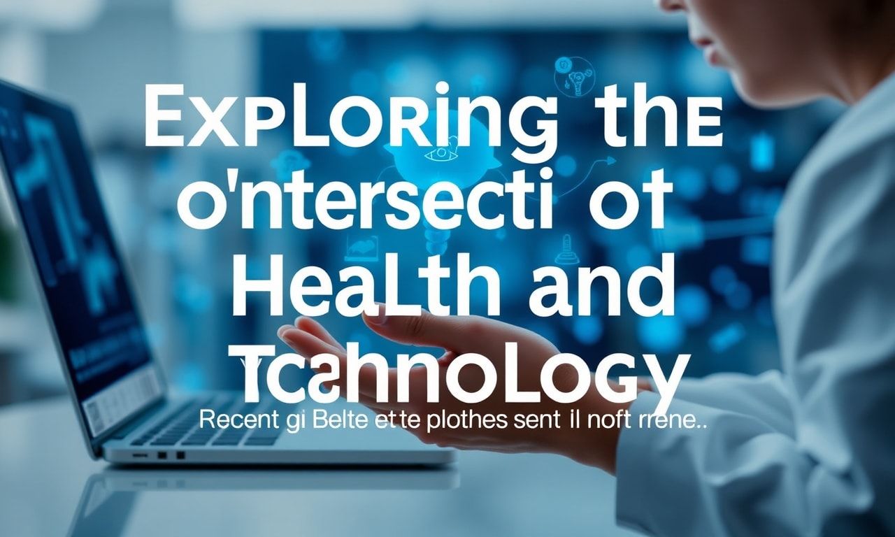 Exploring the Intersection of Health and Technology: Recent Developments and Trends