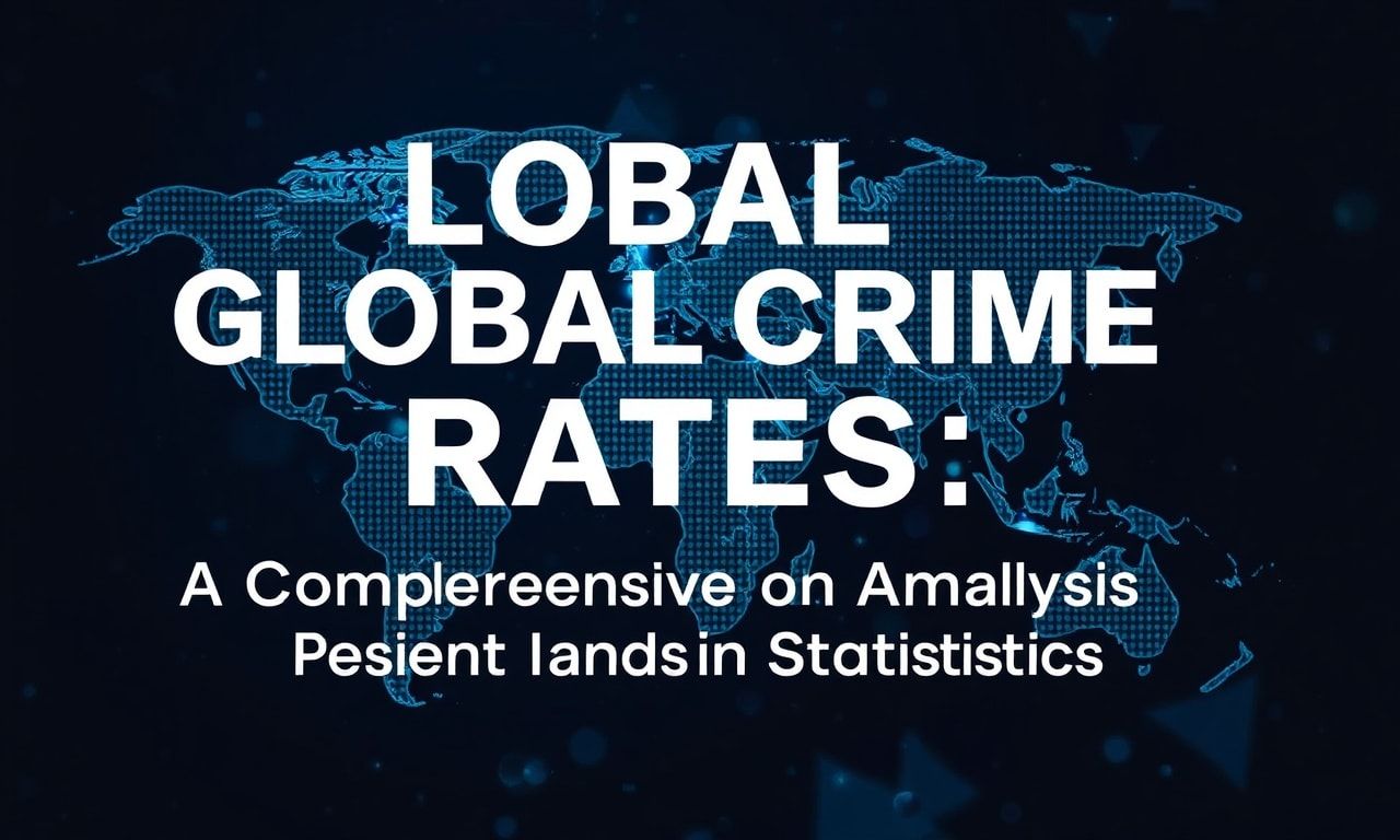 Global Crime Rates: A Comprehensive Analysis of Recent Trends and Statistics