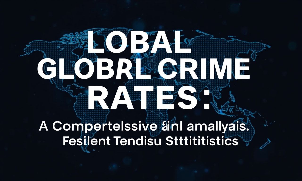 Global Crime Rates: A Comprehensive Analysis of Recent Trends and Statistics