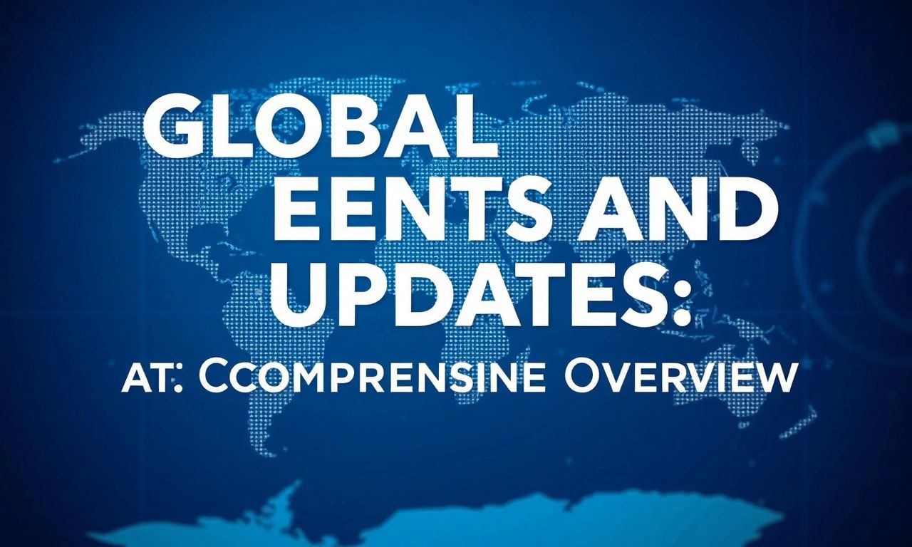 Global Events and Updates: A Comprehensive Overview