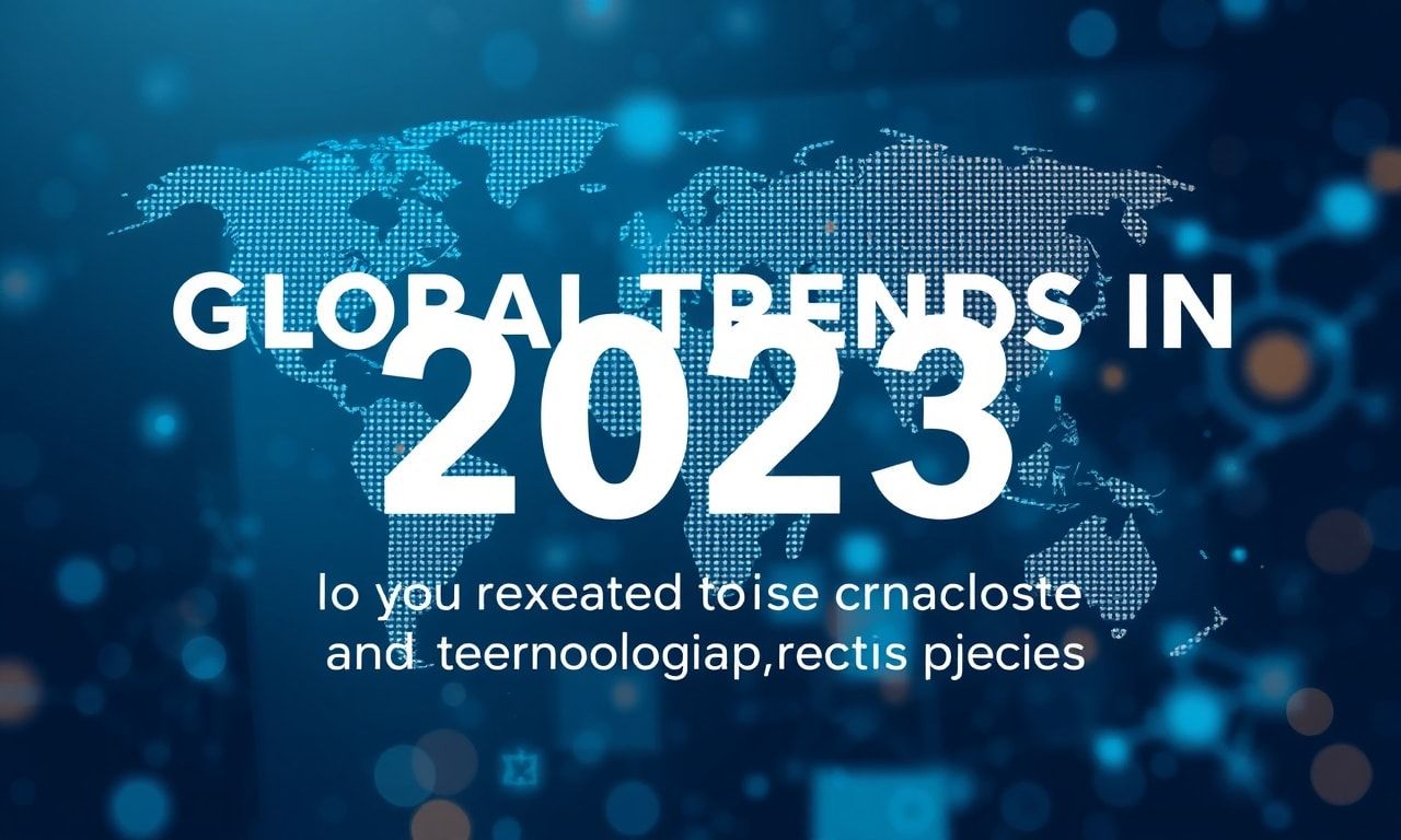 Global Trends in 2023: A Year of Cultural Changes and Technological Progress