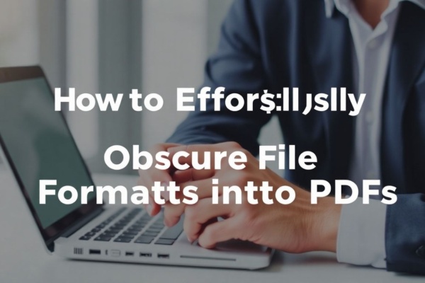 How to Effortlessly Convert Obscure File Formats into PDFs