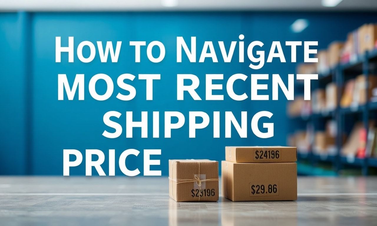 How to Navigate the Most Recent Shipping Price Trends