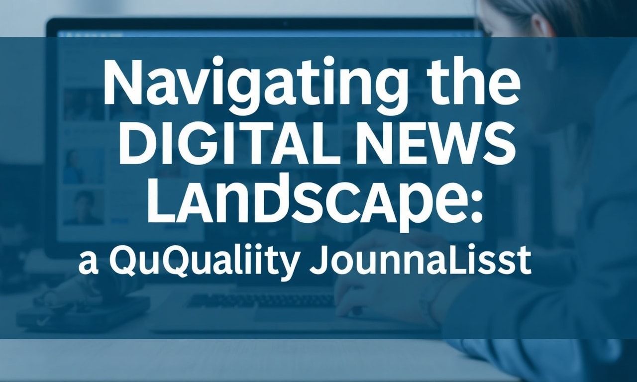 Navigating the Digital News Landscape: A Guide to Quality Journalism