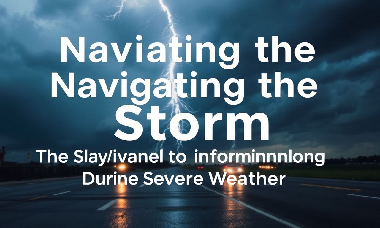Navigating the Storm: The Importance of Staying Informed During Severe Weather