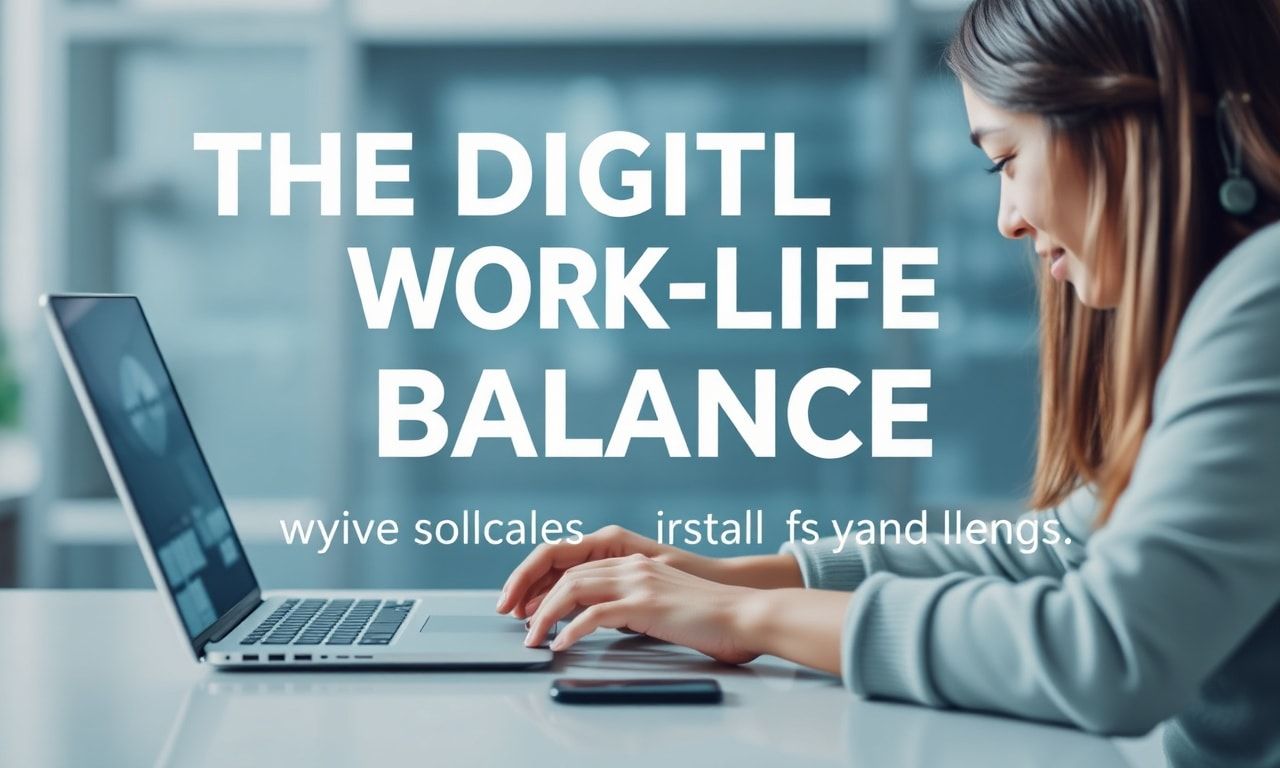The Digital Transformation of Work-Life Balance: How Technology is Reshaping Our Lives