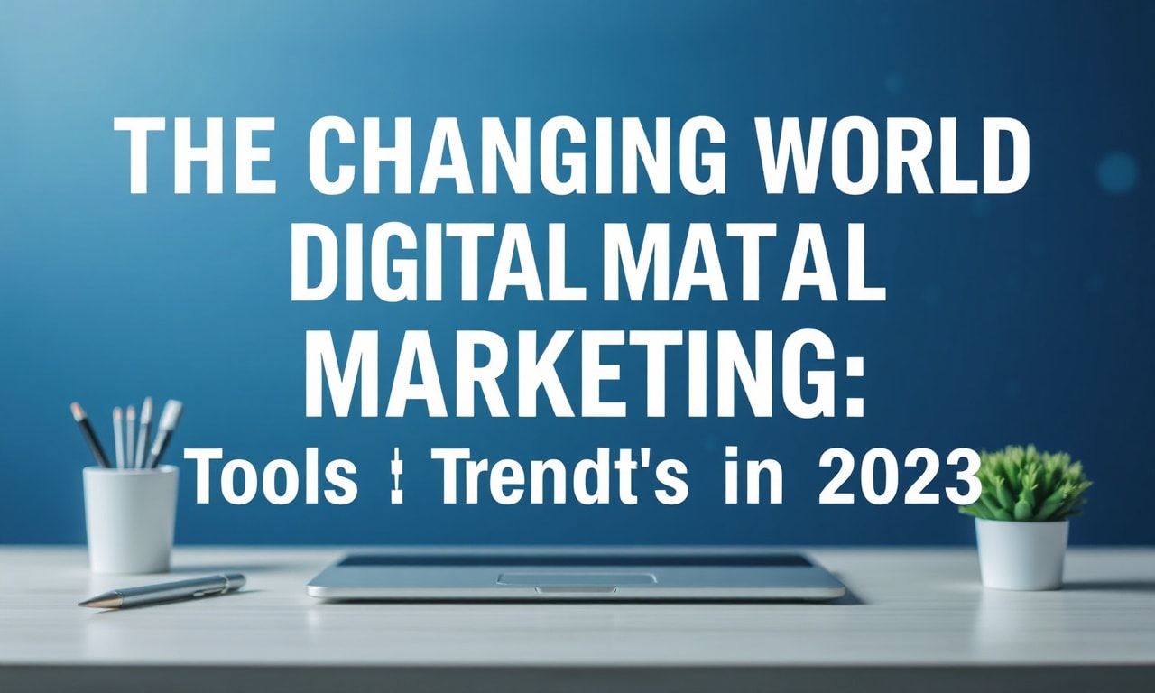 The Changing World of Digital Marketing: Tools and Trends in 2023
