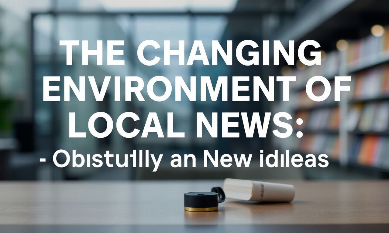 The Changing Environment of Local News: Obstacles and New Ideas