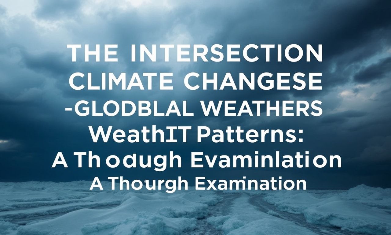 The Intersection of Climate Change and Global Weather Patterns: A Thorough Examination