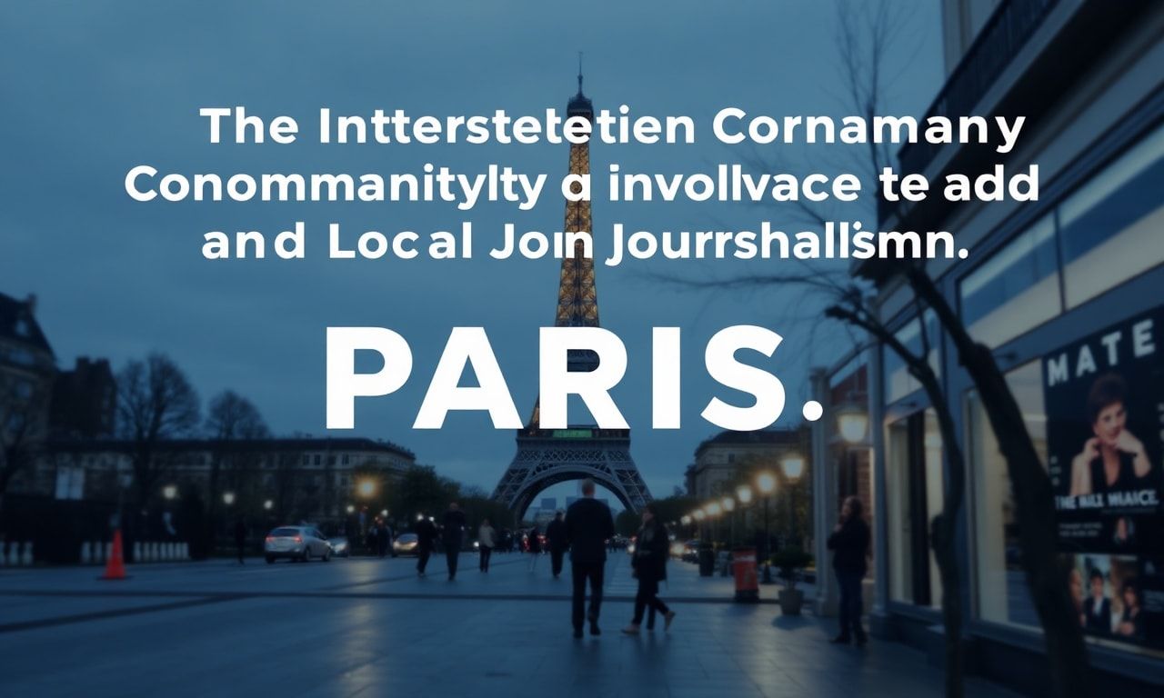 The Intersection of Community Involvement and Local Journalism: A Case Study of Paris