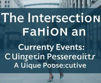 The Intersection of Fashion and Current Events: A Unique Perspective