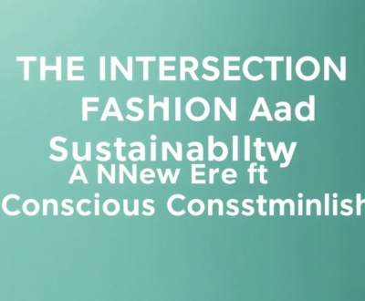 The Intersection of Fashion and Sustainability: A New Era of Conscious Consumerism