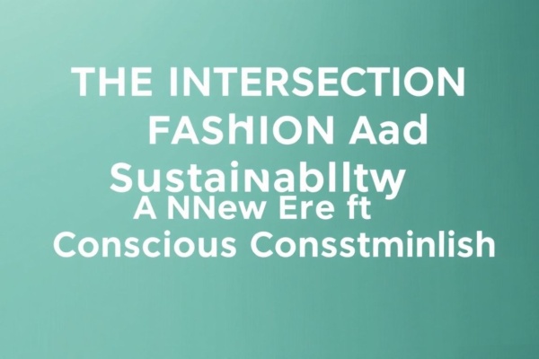 The Intersection of Fashion and Sustainability: A New Era of Conscious Consumerism