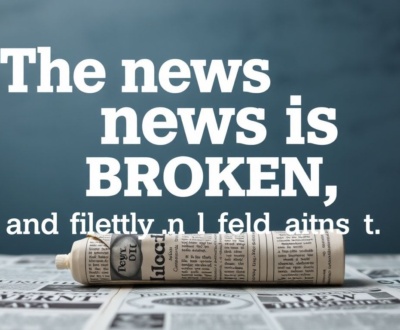 The news is broken, and frankly, I'm fed up with it.