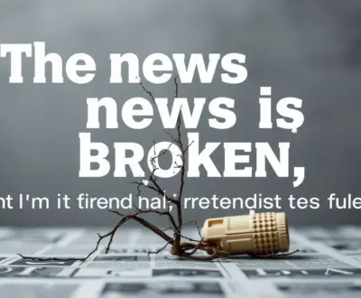 The news is broken, and I'm tired of pretending it's not.