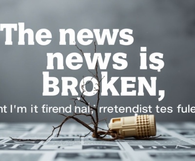 The news is broken, and I'm tired of pretending it's not.