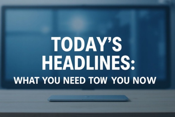 Today's Headlines: What You Need to Know Right Now