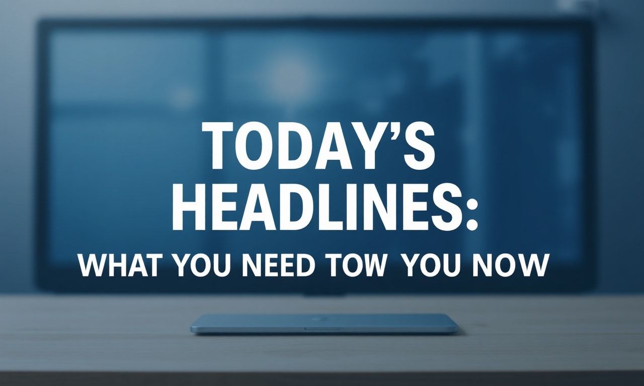 Today's Headlines: What You Need to Know Right Now