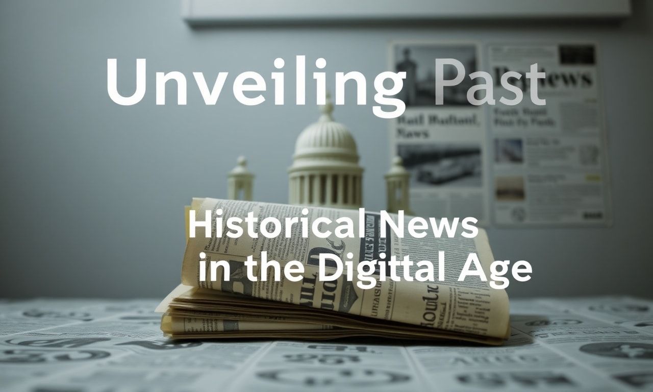Unveiling the Past: The Importance of Historical News in the Digital Age