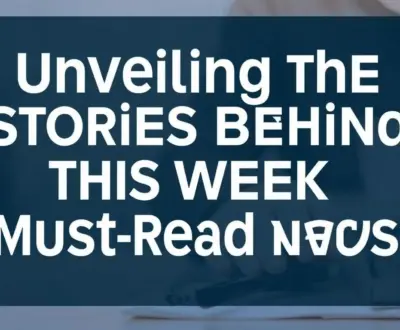 Unveiling the Stories Behind This Week's Must-Read News
